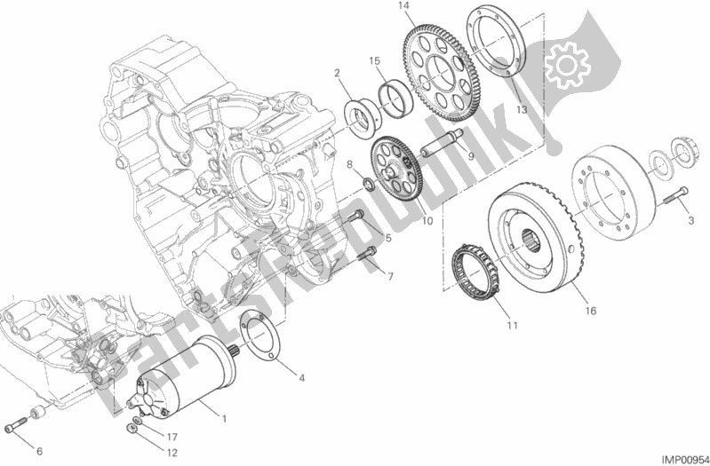 Toutes les pièces pour le Démarrage Et Allumage électrique du Ducati Multistrada 1200 S ABS 2017